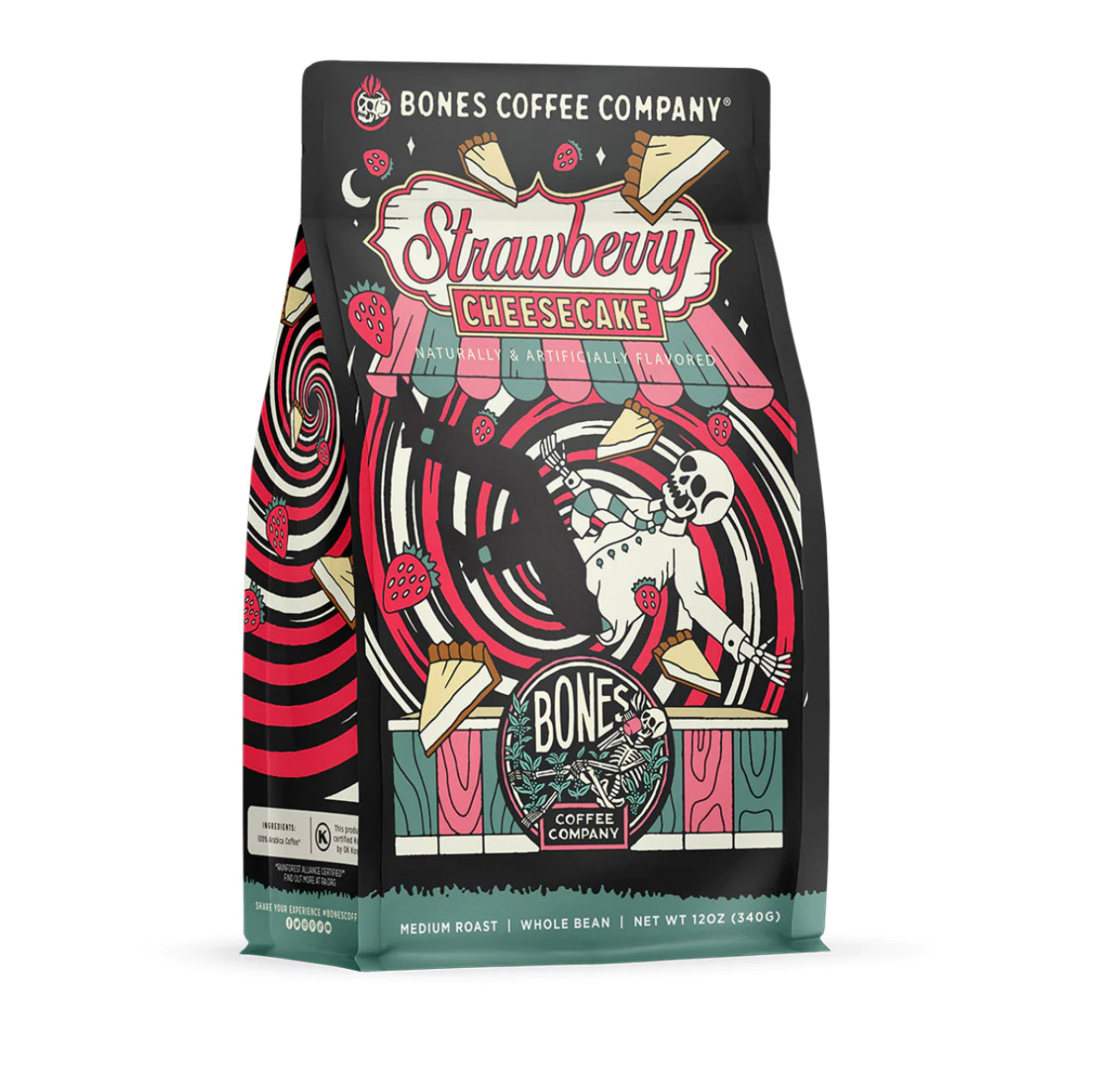 Bones Coffee Company • Strawberry Cheesecake • 12oz