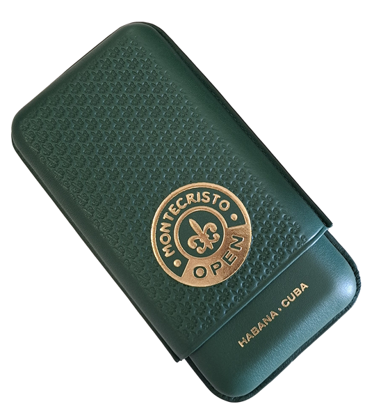 Montecristo • Open Leather Cigar Pouch • 3 cigars