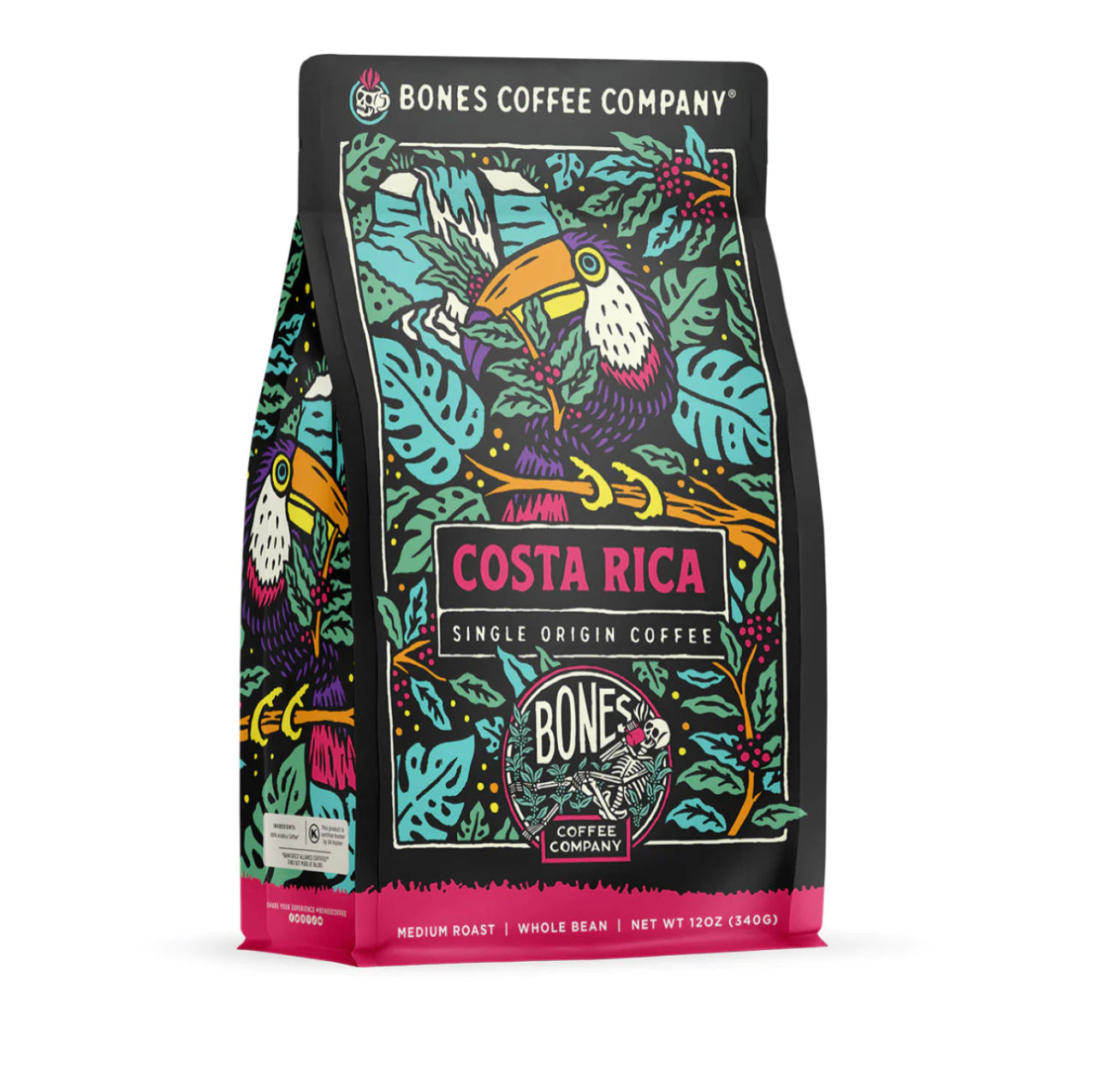 Bones Coffee Company • Costa Rica Single-Origin Coffee • 12oz