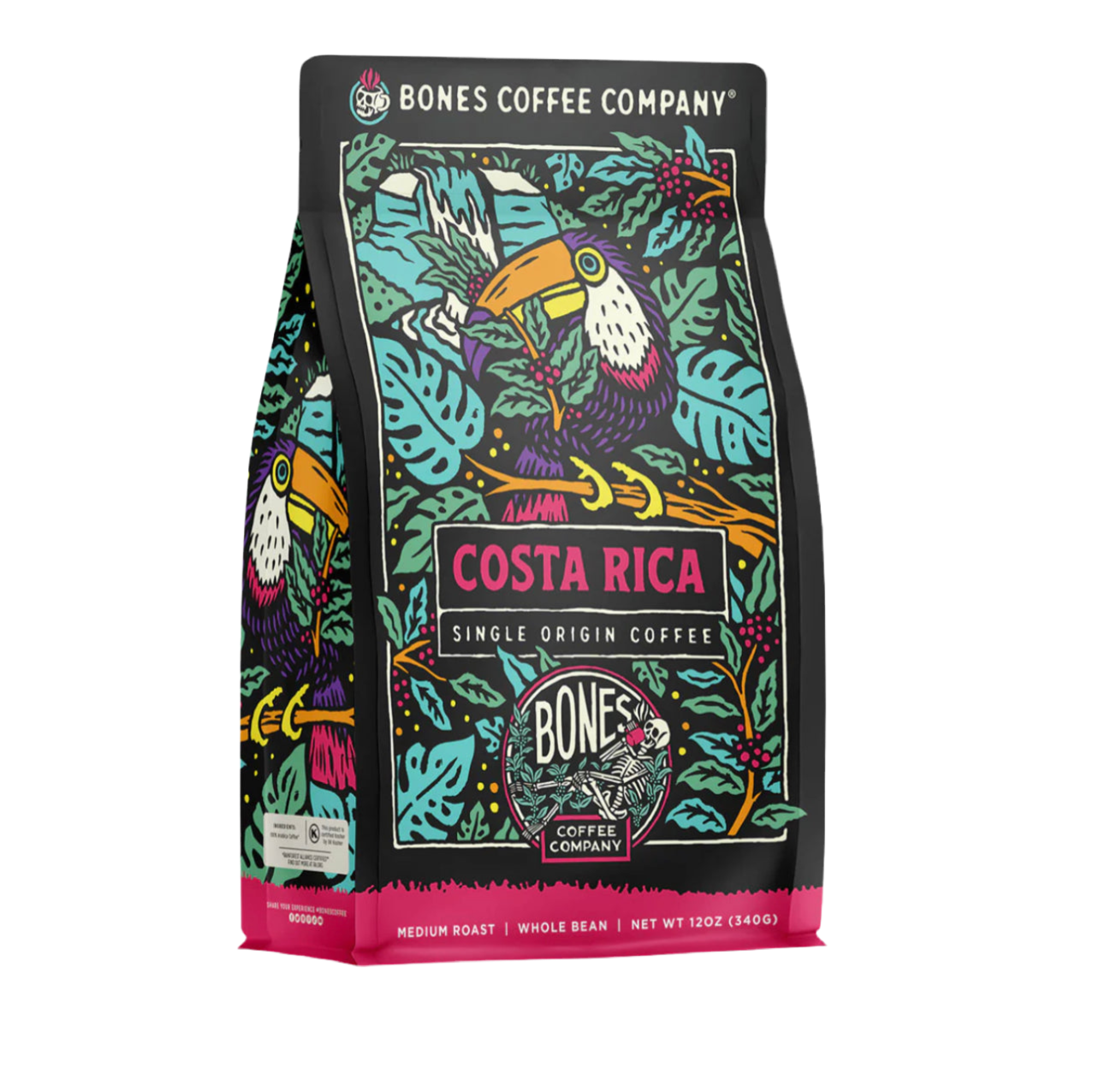 Bones Coffee Company • Costa Rica Single-Origin Coffee • 12oz