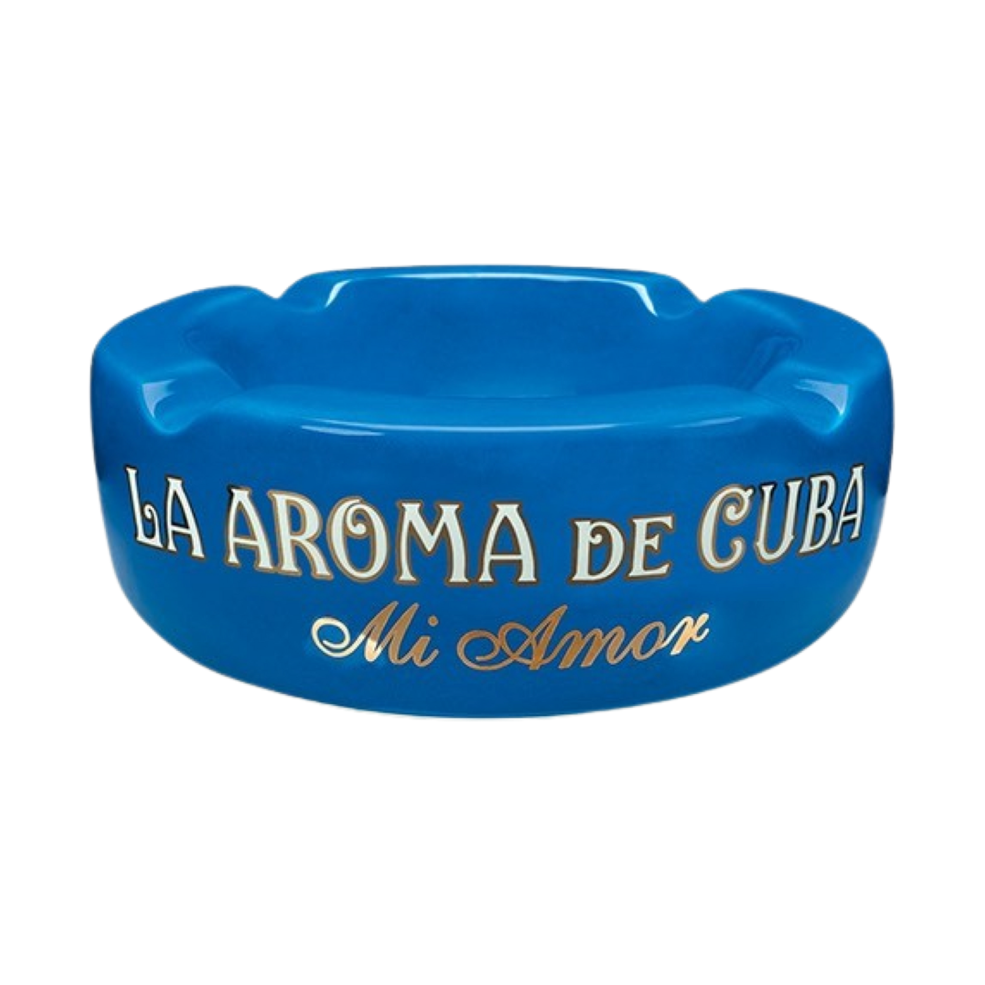 La Aroma de Cuba Mi Amor Ceramic Ashtray Blue – Cigars For You